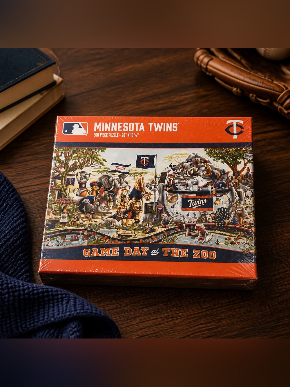 Minnesota Twins Game Day At The Zoo 500 pc. Puzzle